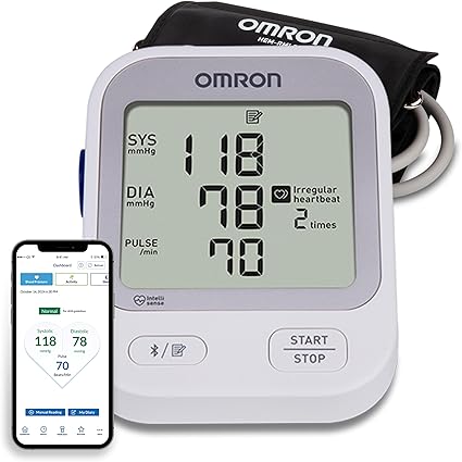 OMRON Silver Upper Arm Blood Pressure Monitor